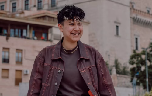 Rocio Sanchez, web developer, smiling at the camera