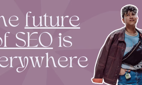 Marketing by Rocio founder posing next to words, "What is Entity SEO?"